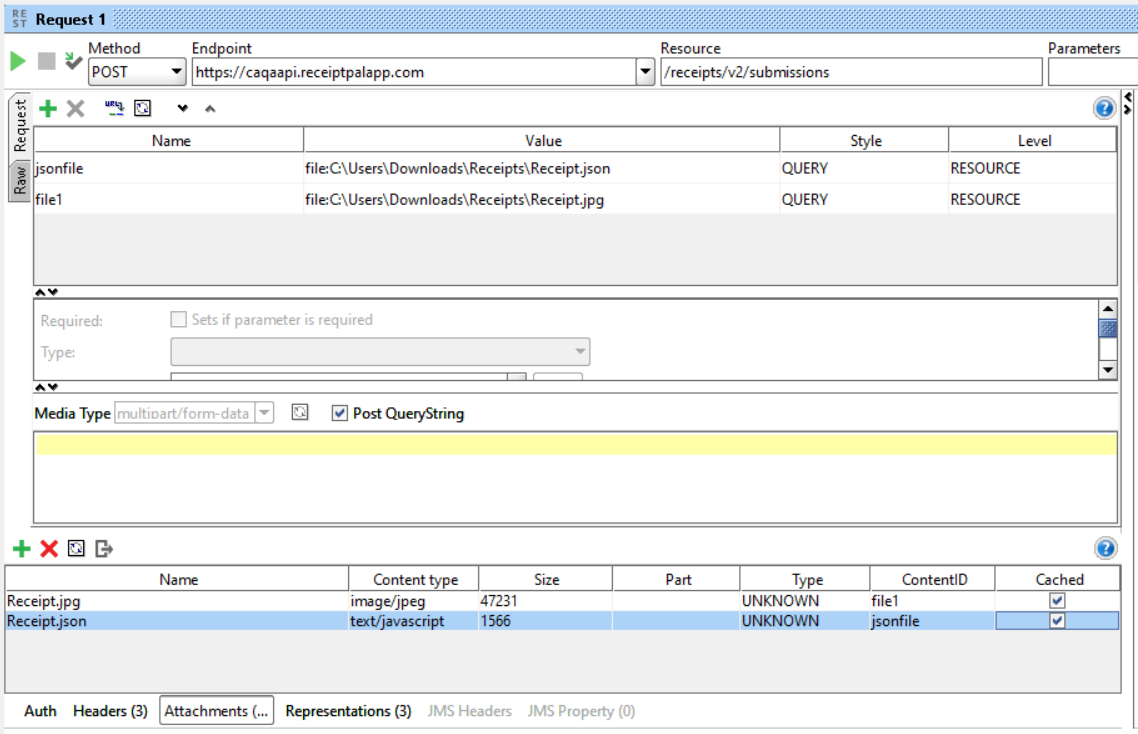 Unable to Upload Image and Json file as an attachment on SOAP UI request SmartBear Community